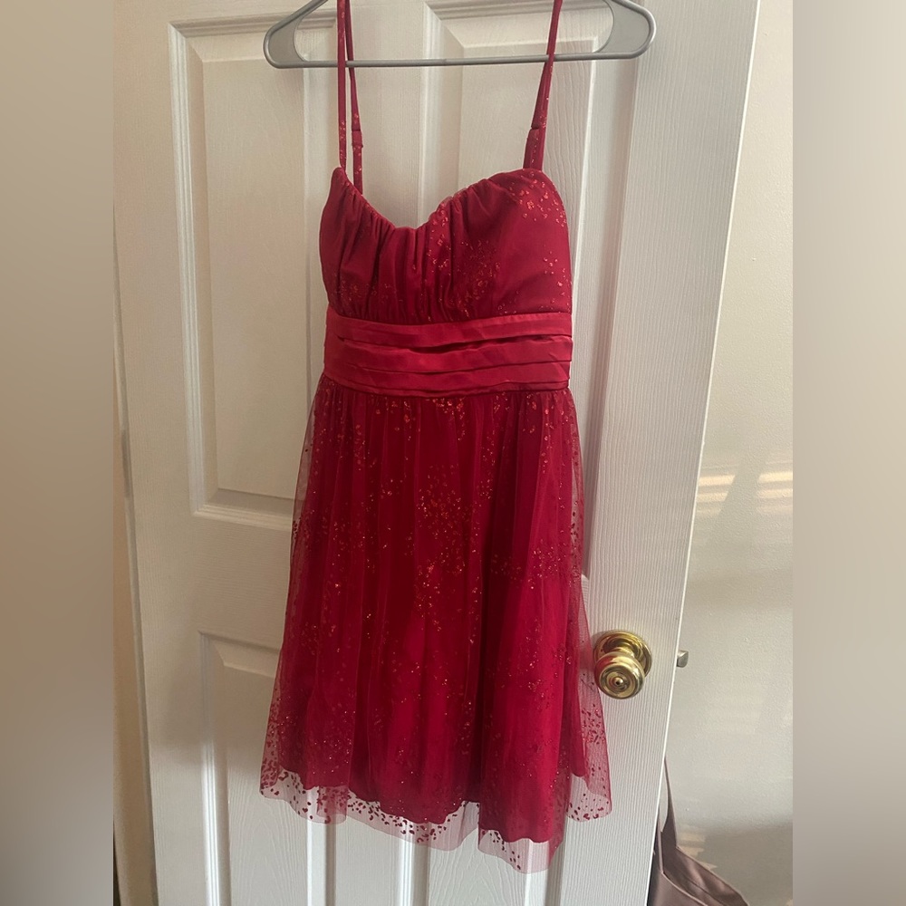Hot Pink Glitter Dress